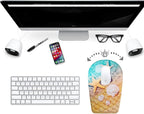 BOCHEERY Ergonomic Mouse Pad Wrist Support,Upgrade Mousepad with Massage Design,Non-Slip PU Base Desktop Mouse Pads for Pain Relief, Computer, Office & Home,12 x 8 in（F-Starfish and Seashell ）