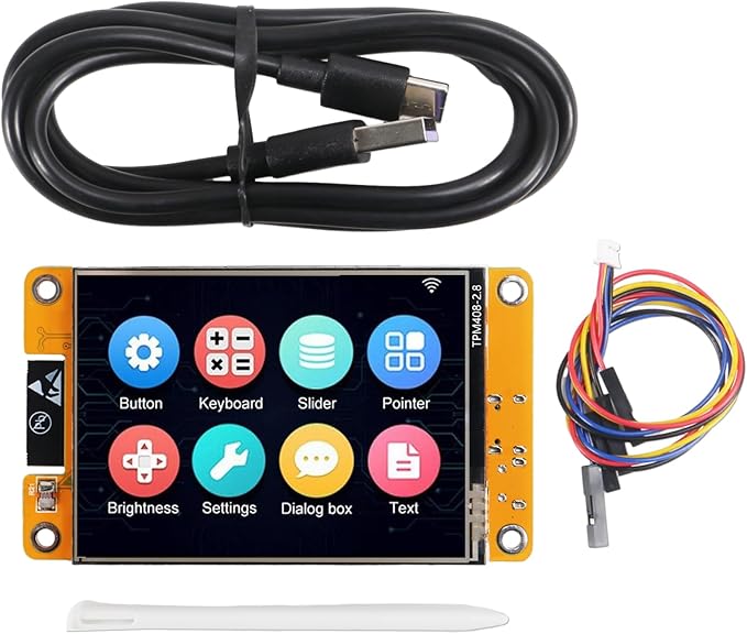 AITRIP 2 Pack ESP32 Development Board ESP32-2432S028R WiFi Bluetooth 2.8 Inch 240X320 Smart Display TFT Module Touch Screen for Arduino