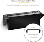 StarTech.com 3U 19" Wall Mount Vertical Rack Bracket, Wall Mount Patch Panel Bracket for Data/AV/IT/Computer Equipment, 3U Rack for Cabinet or Server Room, Supports 150lb (68kg) , TAA (RK319WALLV)