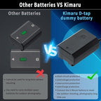 Kimaru D-TAP to NP-FZ100 Dummy Battery Power Cable for Sony A6600, A6700, FX3, FX30, ZV-E1, A7III, A7IV, A7SIII, A7RIII, A7RIV, A7RV, A7C, A7CII, A7CR, A1, A9, A9II Cameras.
