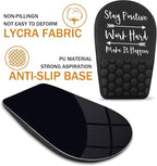 BOCHEERY Ergonomic Mouse Pad Wrist Support,Upgrade Mousepad with Massage Design,Non-Slip PU Base Desktop Mouse Pads for Pain Relief, Computer, Office & Home,12 x 8 in（F-Inspirational Quote）