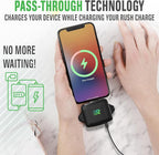Rush Charge Universal Comet Portable Power Bank 3200mah, 2.1A High-Speed Fast Charging - Apple Lightning, Type C, Micro-USB Charges 3 Devices at a Time Pre-Charged Compatible with iPhone 17 16 15 14
