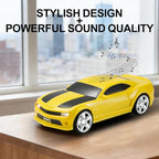 WSTER Classic Sports Car Model Bluetooth Speaker, Portable Wireless Outdoor Speaker with HD Sound, TWS Pairing, Truck Bluetooth Speaker, Parties & Home Audio (Yellow)