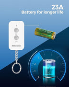 Remote Control Outlet Plug Wireless On Off Power Switch, WILAWELS Wireless Remote Light Switch for Lamp, Light, Fan, Programmable, Compact, 100ft RF Range, FCC Listed, Battery Included W02RC1106