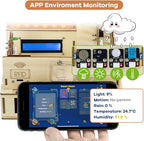 LAFVIN IOT ESP32 Smart Home Starter Kit Supports Voice Recognition and App Control Compatible with Arduino IDE with Tutorial