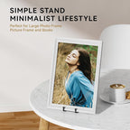 IPAME 10 Inch Large Plate Stands for Display - Metal Plate Holder Display Stand + Small Easels Picture Stand for Book, Platter, Plaque, Photo Frame, Tabletop Art (2 Pack)