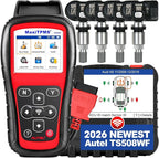 2026 Autel MaxiTPMS TS508WF KIT TPMS Programming Tool, WiFi Ver. of TS508K TS508 TS501 TS601 with 120bucks 4PCS 315 433MHz MX Sensors, Relearn Activiate All Sensor, Clear TPMS DTCs, Lifetime Update