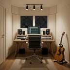 Foroomaco 12 Pack Sound Proof Foam Panels for Walls, 12x12x2 Inches Half-Slash Style Acoustic Panels for Home Studio Acoustic Treatment (Black)