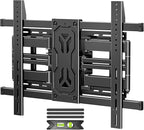 MOUNTUP Heavy Duty Full Motion TV Wall Mount for 50-110 inch Large TVs, Holds 250 lbs, 1.65" Slim TV Bracket with Extension, Swivel & Tilt, Preassembled, Max VESA 800x600mm, Fits 12-24" Studs, MU0096