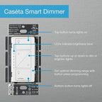 Lutron Caseta 3 Way Smart Dimmer Light Switch Kit, Includes Pico Remote, Bracket, and LED Dimmer Switch, No Neutral Required, P-PKG1WB-WH