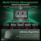 BIGTREETECH Panda Touch for Bambu-Lab P1S, P1P, X1C, X1E, A1, A1 Mini 3D Printers, Support Multi Printers and AMS Management Upgrade Wireless Touch Screen
