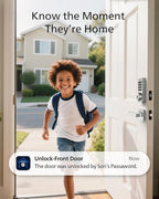Philips Wi-Fi Door Lock, WiFi Smart Lock Keyless Entry Deadbolt for Front Door, Remote Control, Built-in WiFi, APP Fingerprint Passcode Unlock, Auto Locking