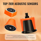 PQWT L5000 Underground Water Leak Detectors Indoor Outdoor Wall Water Pipe Detector Machine Multi Sensor Acoustic Pipeline Leakage Detection Kit Noise Reduction Headphone Smart Touchscreen Carry Case