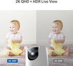 TP-Link Tapo 2K QHD Pan/Tilt Wi-Fi Camera | Apple HomeKit | Physical Privacy Mode | Color Night Vision | Motion Tracking | 2-Way Audio | Local/Cloud Storage | Works w/Alexa&Google Home | (Tapo C225)
