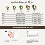 RIFESI Smart Ring for Women Men, Fashion Minimalist Fitness Ring & Sleep Tracker Ring with Heart Rate, Blood Pressure,5ATM Waterproof Health Ring,Gifts for Women Men Gift,No Subscription (10,Gold)