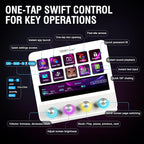 VSDINSIDE Macro Pad, Streaming Deck Stream Controller Soundboard Keypad, Programmable Keys USB Shortcut Keyboard for Gamer Streamer, Audio Mixer for OBS, YouTube, Office Desk Setup, PC, Mac