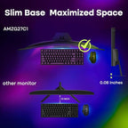 Amzfast 27 inch 200Hz Curved Gaming Monitor, FHD 1080P Computer Monitor with Built-in Speakers, MPRT 1ms with Fast VA Panel | 130% sRGB, 3000:1,1500R | 12 Months Warranty Exchange
