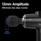 HEYCHY Percussion Massage Gun Deep Tissue with Heat and Cold Head, Portable Handheld Muscle Massager, Percussion Back Body Masajeador 12mm Amplitude for Athletes, Electric Back and Neck Massager