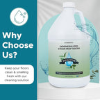 Steam & Go Demineralized Water Cleaning Solution for Floor & Multi-Surface Steam Cleaners - Compatible for Any Mop - Eucalyptus Mint, 128 oz