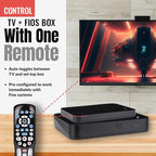 ANDERIC RRP265V5 Replacement Remote Control Compatible with Verizon FiOS 2-Device, Version 2/3/4/5 RC2655007/01, Work with All FiOS Systems and Set Top Boxes Replacement Controller