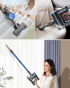 Cordless Vacuum Cleaner, 30Kpa/400W/45 Mins Small Stick Vacuum Cleaner, Rechargeable, 80000RMP Lightweight Handheld Vacuum for Home with LED Display Screen, for Hardwoods/Floors/Carpets/Pet Hair, 5lb