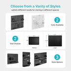 PEGZONE Pegboard Wall Organizer Combination Kit,Overall 33.1"x25.4" Metal Office Pegboard with 21 Accessories, Wall Mounted Peg board Display Panels for Home, Gaming Room, Garage (4Pcs,Black)