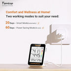 Temtop Air Quality Monitor Indoor Thermo-Hygrometer - PM2.5, AQI, Temperature, and Humidity Meter for Home, Office, or School, Air Quality Measurement, 60-Day Battery Life