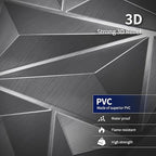 Art3dwallpanels 33 Pack 3D Wall Panel Diamond for Interior Wall Décor, PVC Textured Wall Panels, 12''x12'' Cover 32.Sq.Ft. Silver