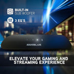 BlueAnt Soundblade Under-Monitor Soundbar, 120W 2.1 Channel Desktop Speaker with USB-C & Bluetooth 5.3 for PC, Mac, Gaming, Music and Streaming, White