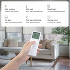 Progressive Automations Electric Roller Shade Motor Replacement Retrofit Kit - Pull Down Motorized Smart Blinds & Shades for Indoor Windows with Remote & Voice Control - Alexa & Google Home Compatible
