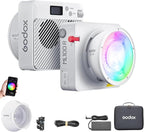 Godox ML100R RGB LED Video Light, 110W 1800K-1000K Full Color RGB LED COB Contiuous Light, 14 FX Effects Photography Light Support APP Control