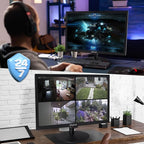 SKitphrati 19 Inch HD (1440 x 900) PC Monitor, Computer Monitor with HDMI VGA AV BNC USB Ports, 60Hz, 5Ms, VESA, Build-in Speakers, LED Display for Laptops and Desktops Office Home