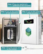 ZHENGXI 120v to 100v Step Down Transformer 1000W Power Voltage Converters, No Noise, Ten Protection Functions,Using Japan Appliances in US