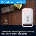 Wireless Motion Sensor Door Chime: Business Entry Doorbell Indoor Motion Detector Buzzer Monitor for Store Home Entrance Alert Bell, Bed Alarm for Elderly - LED Indicator & Vibration