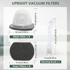 8 PACK 2033 Replacement Filter Compatible with Bissell Featherweight Stick Lightweight Bagless Vacuum Cleaner 20331, 20333, 20334, 20336, 20339, 2033M,8 Mesh Filter 8 Foam Filters, Replace No.#1611508