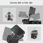 SmallRig Monitor Mount Swivel 360° and Tilt 180° Adjustable Bracket with 1/4"- 20 Screws for 5" and 7" Monitor