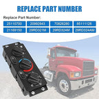 A/C Heater Climate Control Module Compatible with 2008-2018 Mack CHU612 CHU613 CHU614 1999-2018 CXU612 CXU613 CXU614 AC Temperature Control Switch Panel Replace#25110700 20992943 70826280