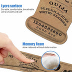 Ergonomic Mouse Pad Wrist Support and Keyboard Wrist Rest Set with Coasters, Non-Slip PU Base, Easy Typing and Relieve Wrist Pain, Perfect for Home Office Working Studying, Retro Ouija Board