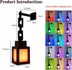 Neioaas Pixelated Lantern Night Lamp - 16 Color Changing Hanging Lantern Lamp, Rechargeable LED Wall and Table Decoration for Boys, Girls, and Adults, Playroom and Bedroom Decoration