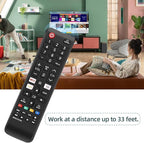 BN59-01315A Universal Remote for All Samsung TV Remote w Netflix Hulu Button UN43RU7100 UN50RU7200 UN65RU710D UN75RU710D LCD LED HDTV 3D Smart TVs