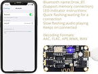 DROK Blue~Tooth Board, 12V Audio Receiver Blue~Tooth Module DC 5V-12V Portable Wire~Less Electronics Stereo Music Receive Circuit Chip with Micro USB Port for Headphone Speaker Home Sound System DIY