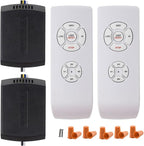 LPHUMEX 2 Pack Universal Ceiling Fan Remote Control Kits, Small Size Receiver Fan Speed, Light and Timing Remote for Harbor Breeze/Westinghouse/Honeywell/Other Ceiling Fan lamp