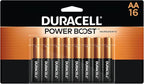 Duracell Coppertop AA Batteries with Power Boost Ingredients, 16 Count (Pack of 1) Long-lasting Alkaline Double AA Battery for Household and Office Devices