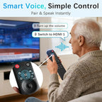 Replacement Magic Remote for LG Smart TV 2025 with Red Silicone Cover – Compatible with LG OLED G5 C5 B5, QNED 92A 85A 80A – AI Voice, Pointer, Scroll, Air Mouse – Quick Pairing & Durable Design