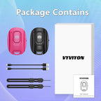 Bluetooth Camera Remote Shutter for iPhone and Android Smartphones, Rechargeable Wireless Phone Remote Control,Selfie Button for Photos and Videos, Charging Cable Included (2 Pack) Black&Pink