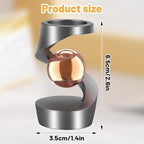Kinetic Desk Toys, Kinetic Spinning Desk Toy, Desk Fidgets for Office for Adults, Metal Fidget Toys for Kids Teens (Grey Rose Gold)