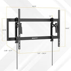 Mount-It! Advanced Extendable Tilt TV Wall Mount for 55–105 Inch TVs, Low Profile 2.1” Heavy-Duty Bracket with 6.8” Extension, Tilt & Swivel, Universal VESA up to 1000×600 mm, Fits 16/24/32” Studs
