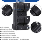 Obaee Driver Side Power Master Window Switch, Compatible with Chevy Silverado/Chevrolet Traverse/HHR/2007-2013 GMC Sierra/Yukon/Buick Enclave Replace OE 20945129 25789692
