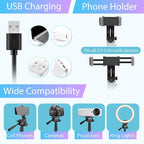 Sensyne 12-inch Ring Light with 67-inch Selfie Stick, Tripod and Phone Holder, Selfie Remote Control Circle Light for Live Stream/Video Recording/TikTok, Compatible with All Phones and Cameras