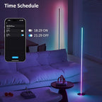 Eastfine Corner Floor Lamp, RGBWW IC Corner Lamp with APP and Remote Control, LED Floor Light with 16 Million DIY Colors, Color Changing Ambient Light for Living Room, Bedroom, Gaming Room